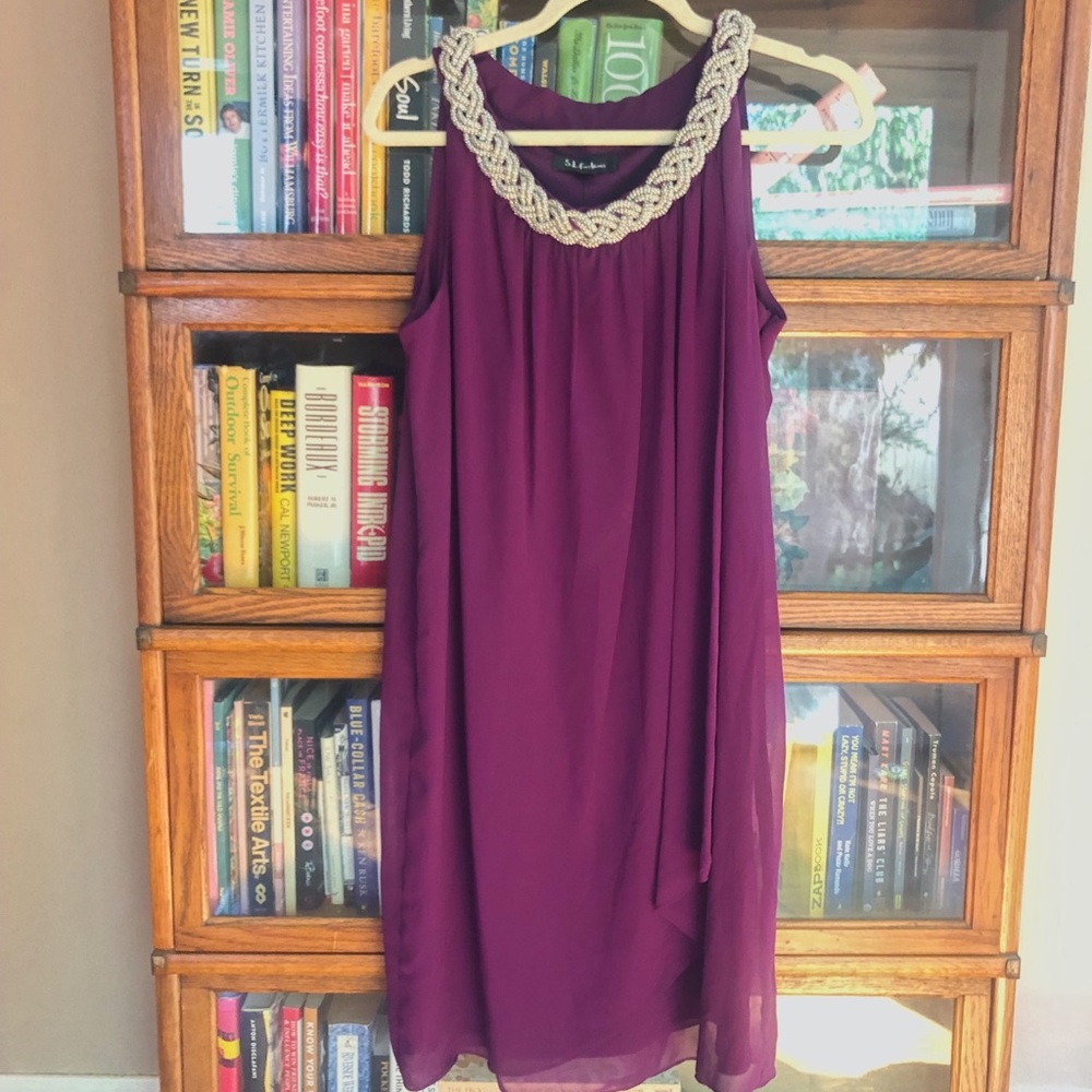 S.L. Fashions embellished dress